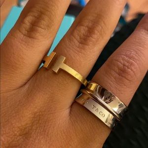 TIFFANY & CO SILVER 1837 RING